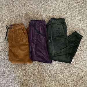 BUNDLE OF 3 American Eagle corduroy joggers